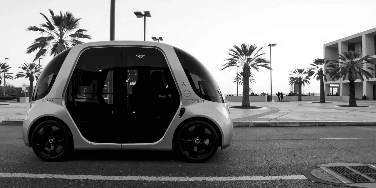 Autonomous shuttle in Lusail